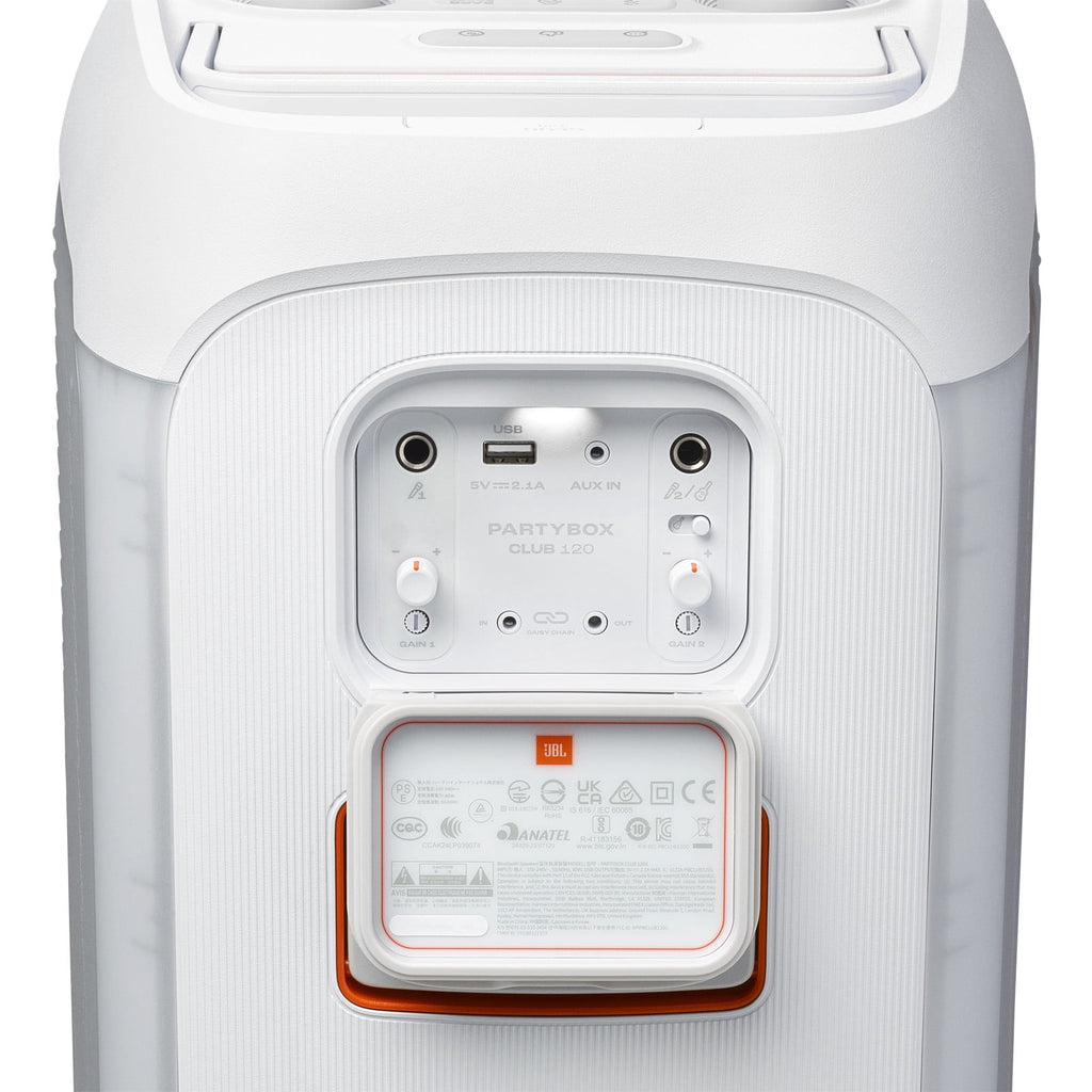 JBL PartyBox Club 120 - Portable party speaker - Featuring powerful JBL Pro Sound, the JBL PartyBox Club 120 delivers the best music experience - Black