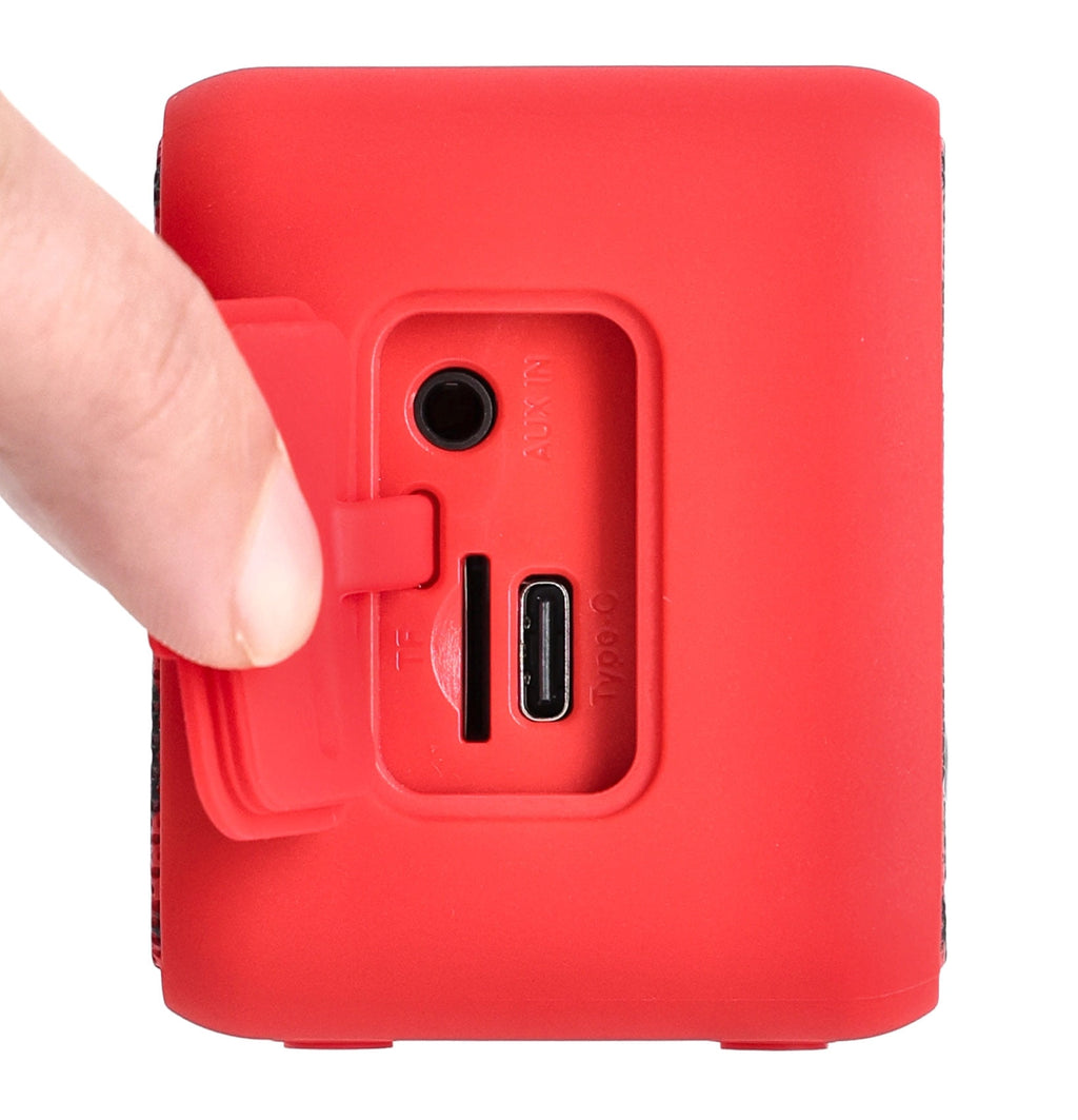 (2) Rockville Faze Red 50w Portable Bluetooth Speakers w/TWS Wireless Linking
