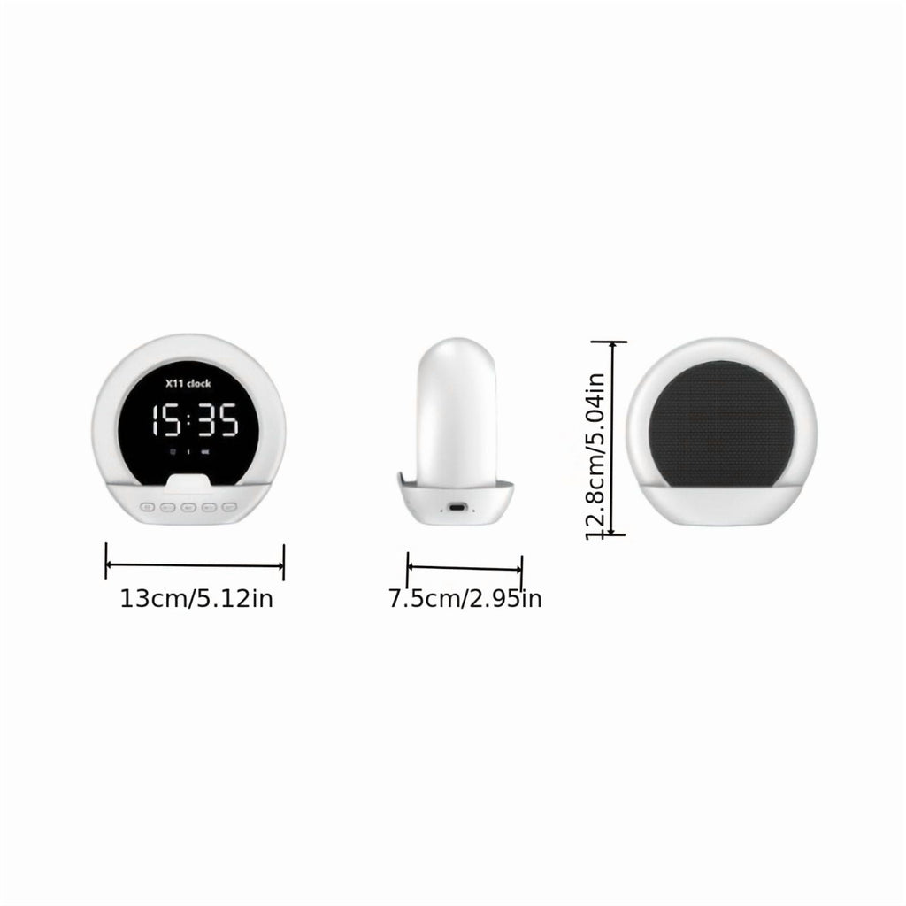 Multifunctional Smart Speaker, HD Display, Clear Sound, Long Battery Life, Compact Portable Durable, for Home Office Desktop, Christmas Gift