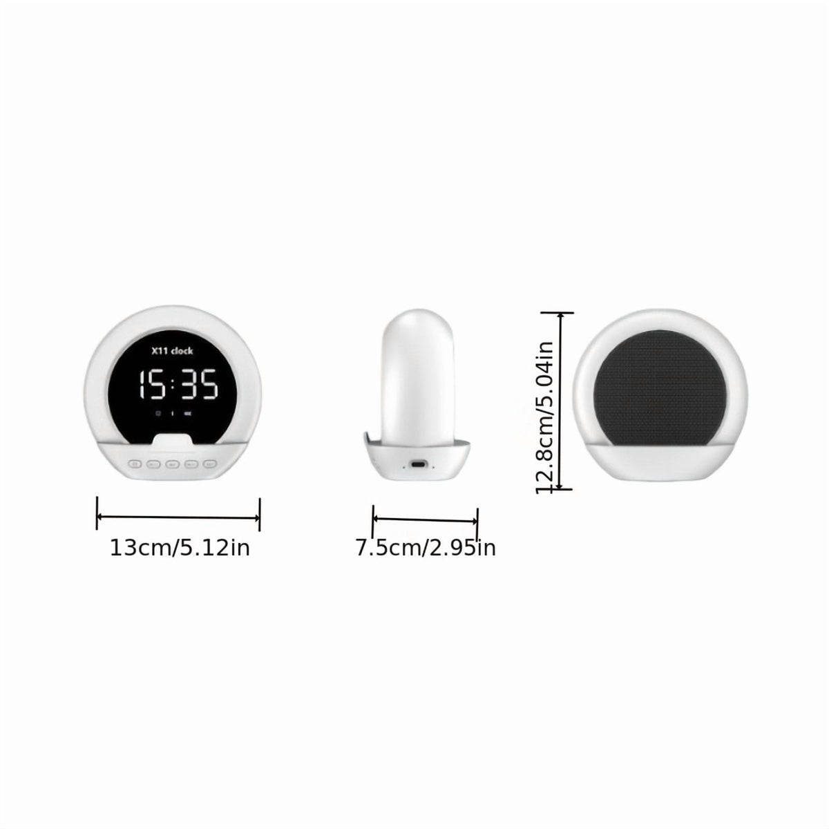 Multifunctional Smart Speaker, HD Display, Clear Sound, Long Battery Life, Compact Portable Durable, for Home Office Desktop, Christmas Gift