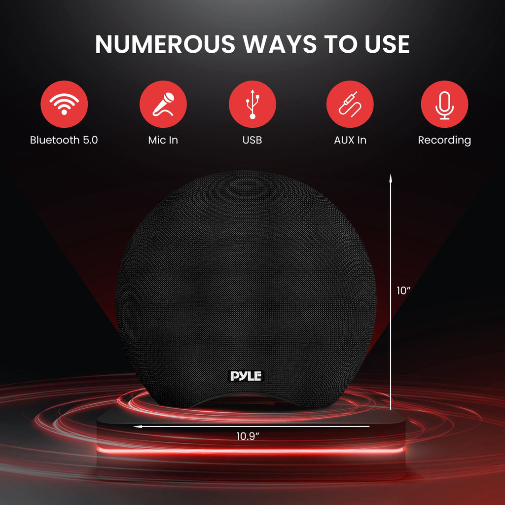 Pyle Portable Waterproof Bluetooth Speaker 280-Watt Max Output Power, Wireless Music Streaming