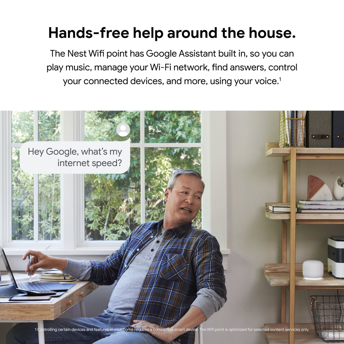 Google Pixel Nest WiFi Router Add On Access Point, Snow