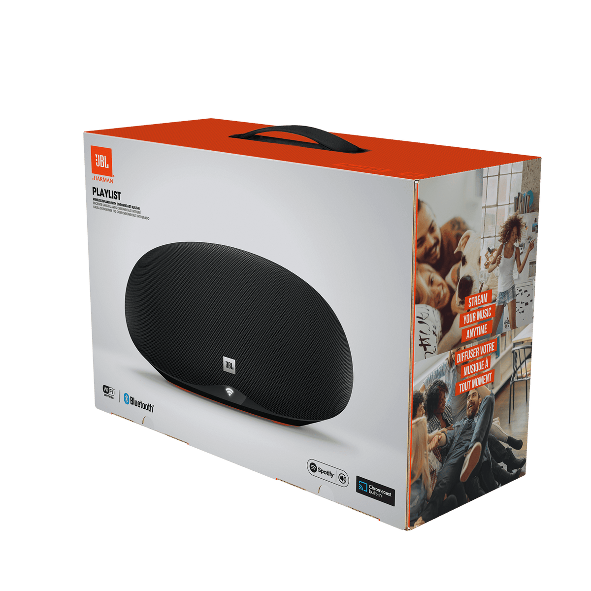 Restored JBL Playlist, Wireless speaker with Chromecast built-in Refurbished