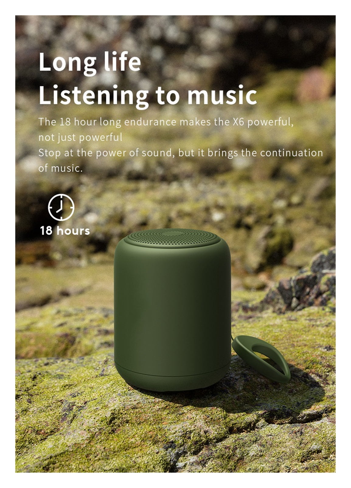 X6S IPX5 Waterproof Bluetooth Portable Super Bass Wireless TF Card Speaker 3D Digital Sound Loudspeaker With Handfree ,Bike Audio