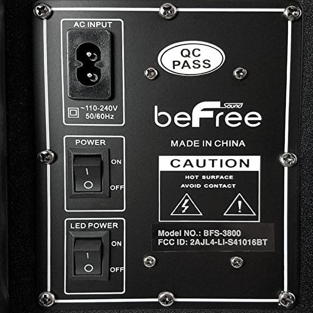 beFree Sound Projection Party Light Dome 6.5 Inch Subwoofer Bluetooth Portable Party Speaker