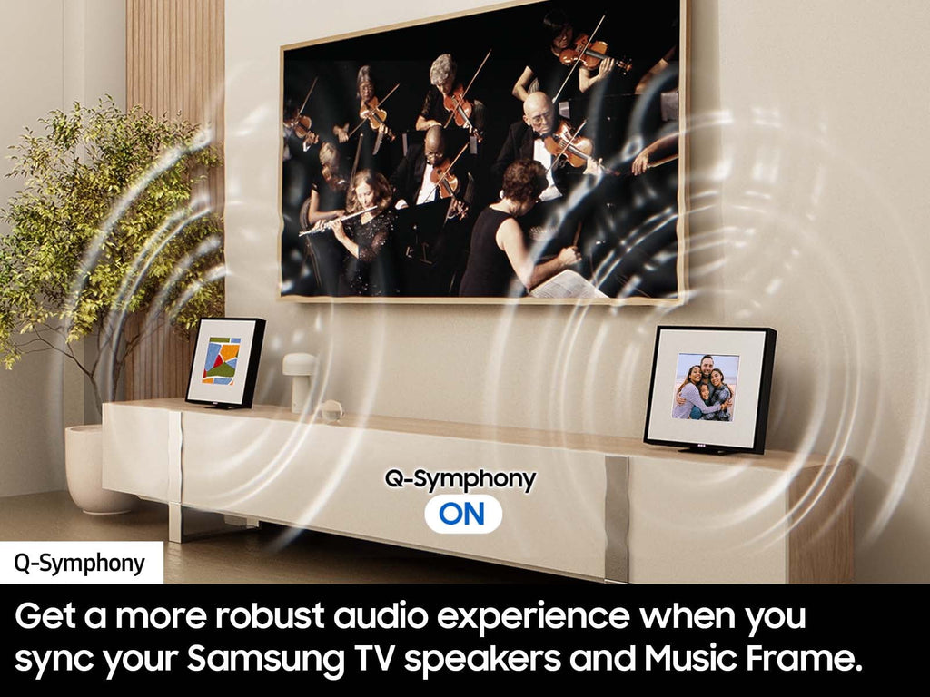 Samsung Music Frame Dolby ATMOS Smart Speaker - HW-LS60D/ZA, 6 Speakers, Black