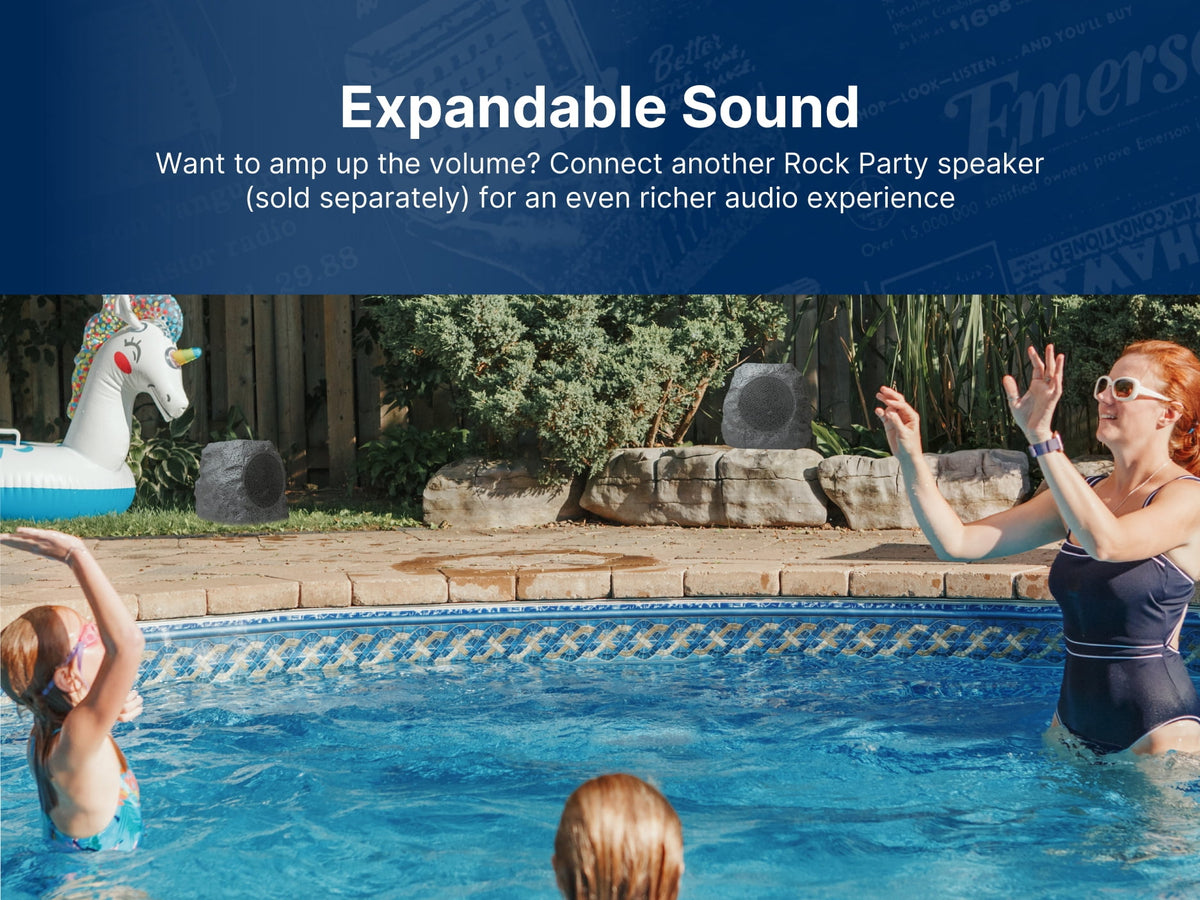 Emerson ERS-1001 Bluetooth Rock Speaker with Solar Charging