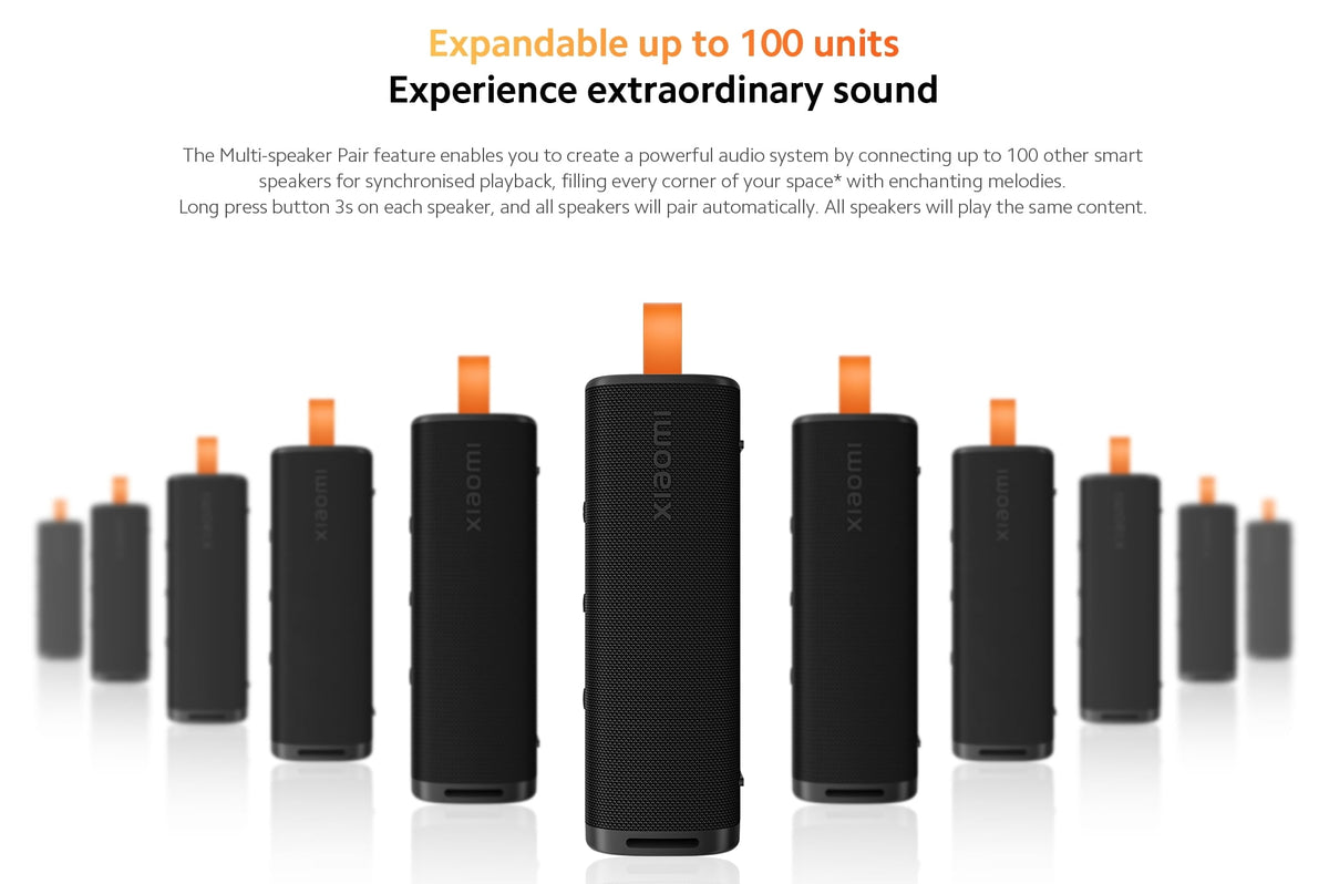 Xiaomi 30W Portable Bluetooth Speaker - IP67 Waterproof, 20H Playtime (Bluetooth 5.4)