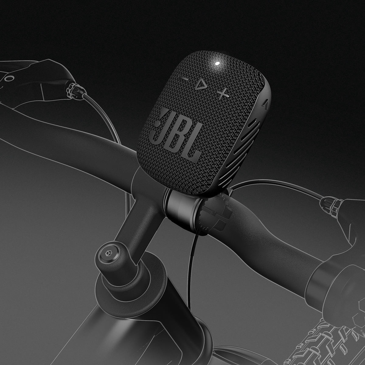 JBL Wind3SBLU "Slim" Handlebar Bluetooth Speaker - BLUE