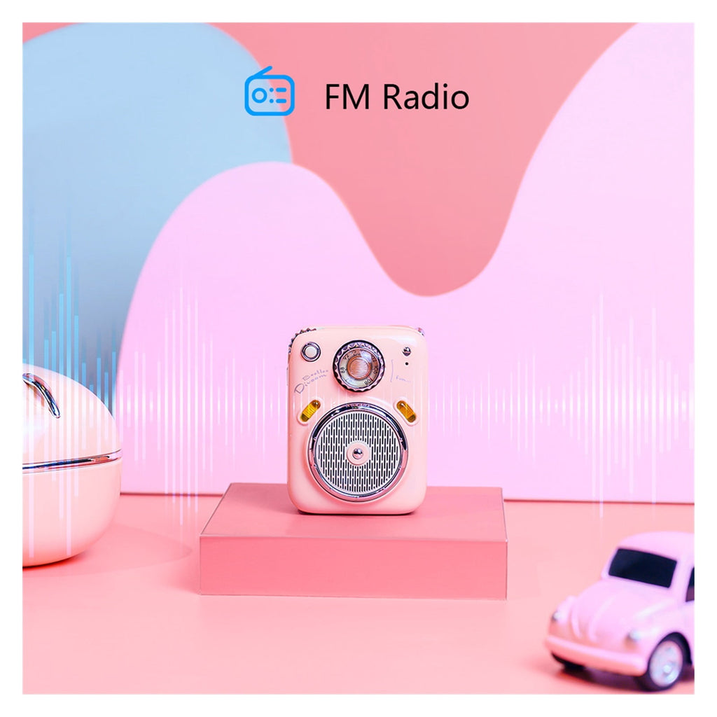 Mini Bluetooth Speaker With FM Radio,Cute Portable Outdoor Wireless Speaker ,Long Battery Life Support TF Card ,Bike Audio
