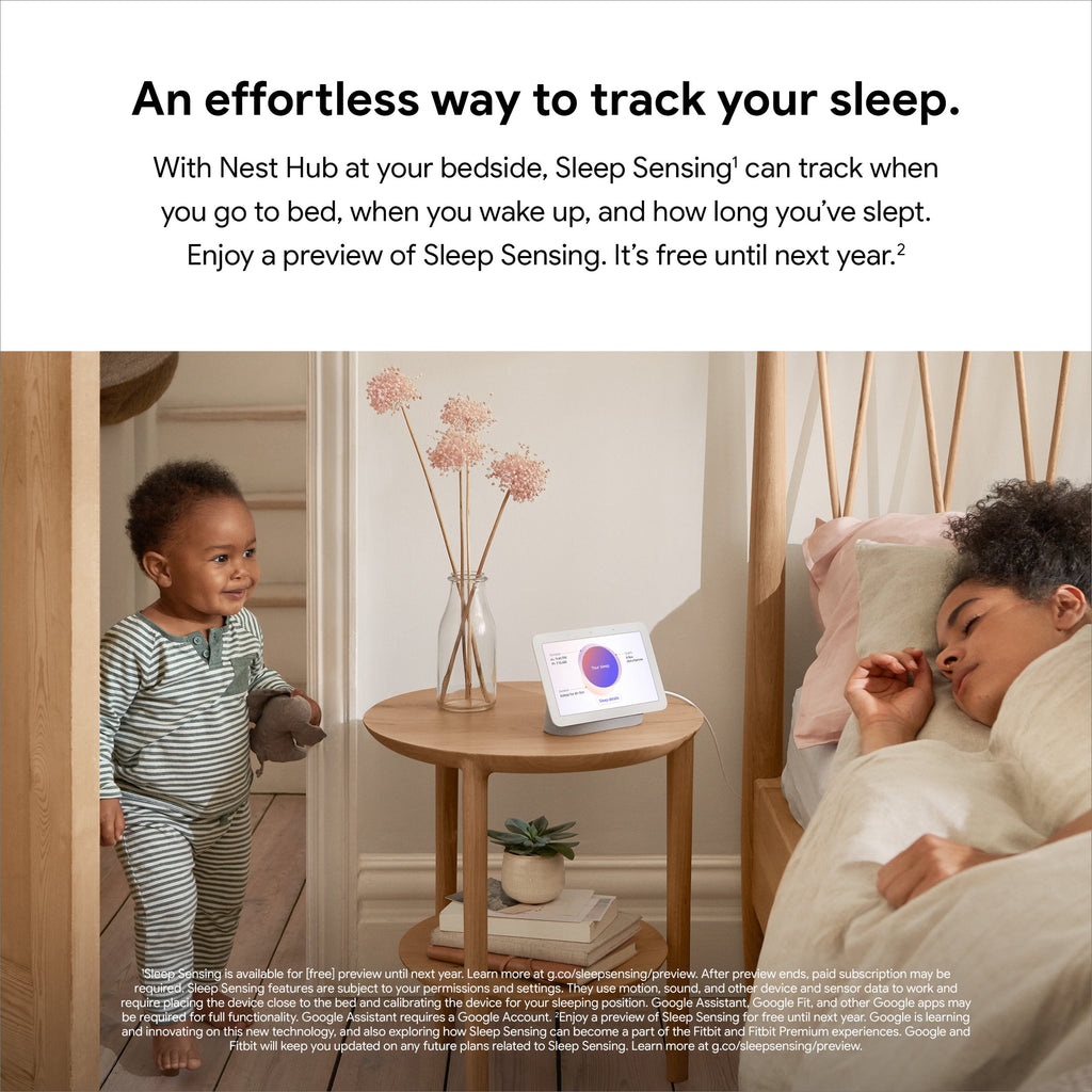Google Nest Hub 2nd Gen - Smart Home Display with Google Assistant - Sand
