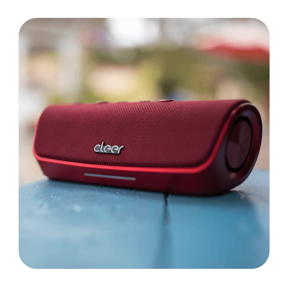 Cleer Audio SCENE Water-Resistant Portable Bluetooth Speaker (Red)