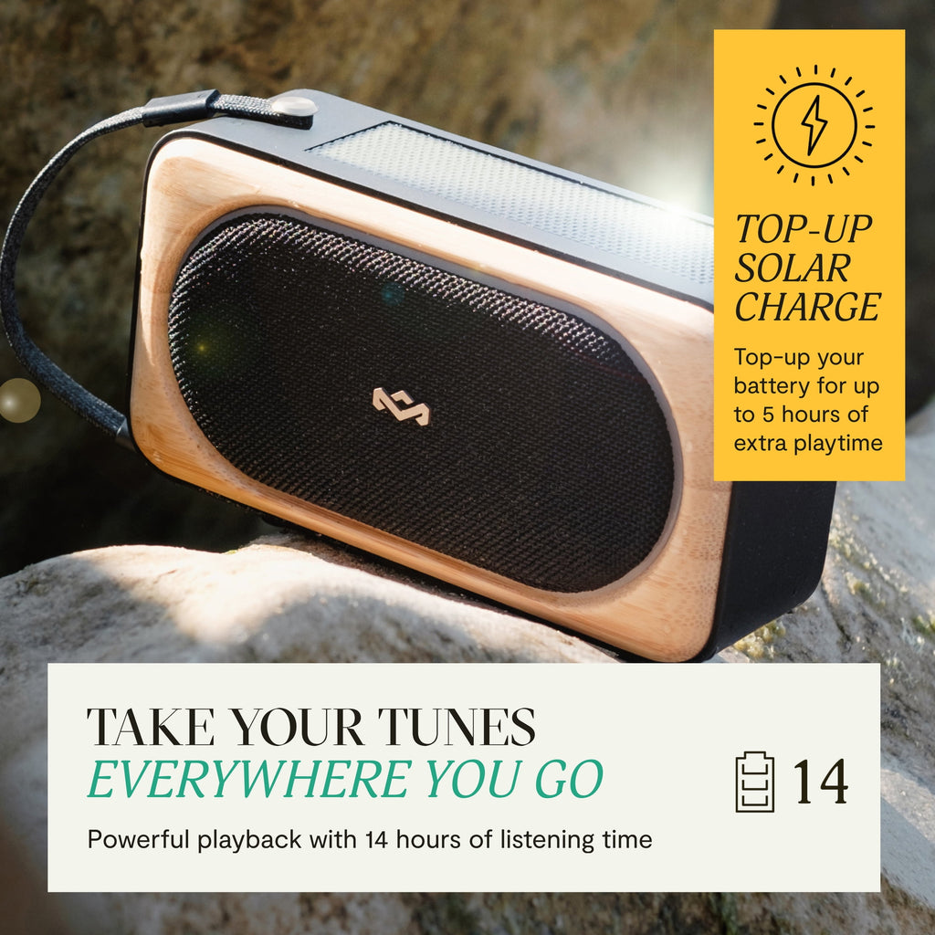 House of Marley Roots Solar Bluetooth® Speaker - Black