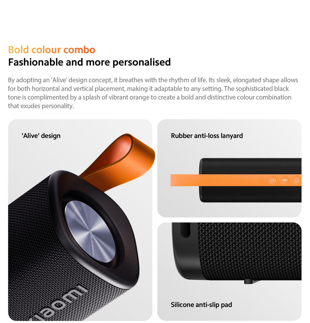Xiaomi 30W Portable Bluetooth Speaker - IP67 Waterproof, 20H Playtime (Bluetooth 5.4)