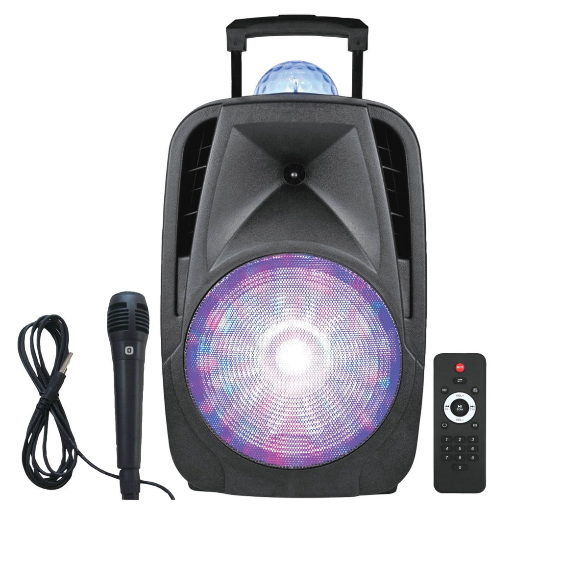 Supersonic Portable Bluetooth Speaker, Black, IQ-6112DJBT-BK