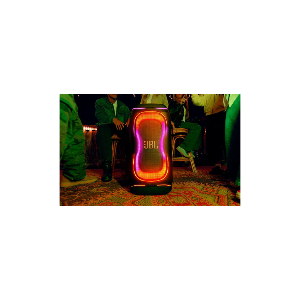 JBL PartyBox 330 - Portable party speaker with JBL legendary sound, futuristic lighting, a telescopic handle and wide wheels. - Black