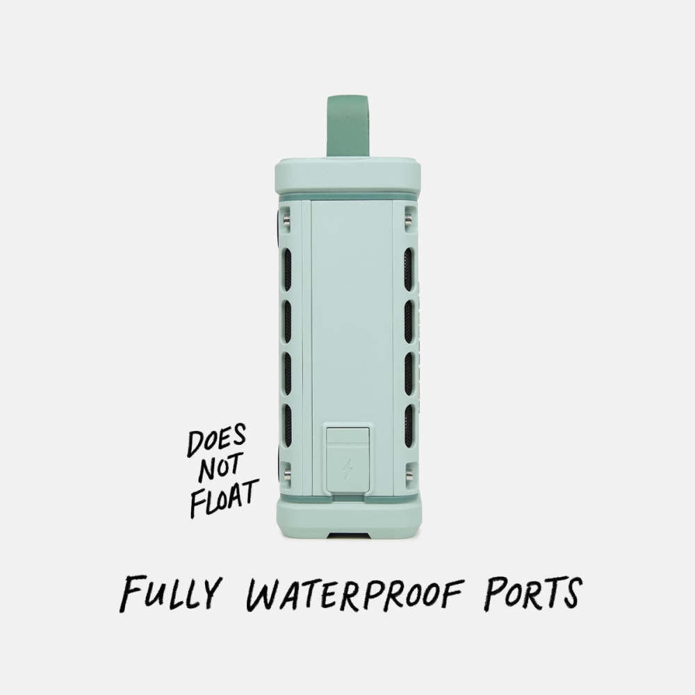 Turtlebox Ranger Li-Ion Battery-Powered Ultra-Portable Speaker, River Rock