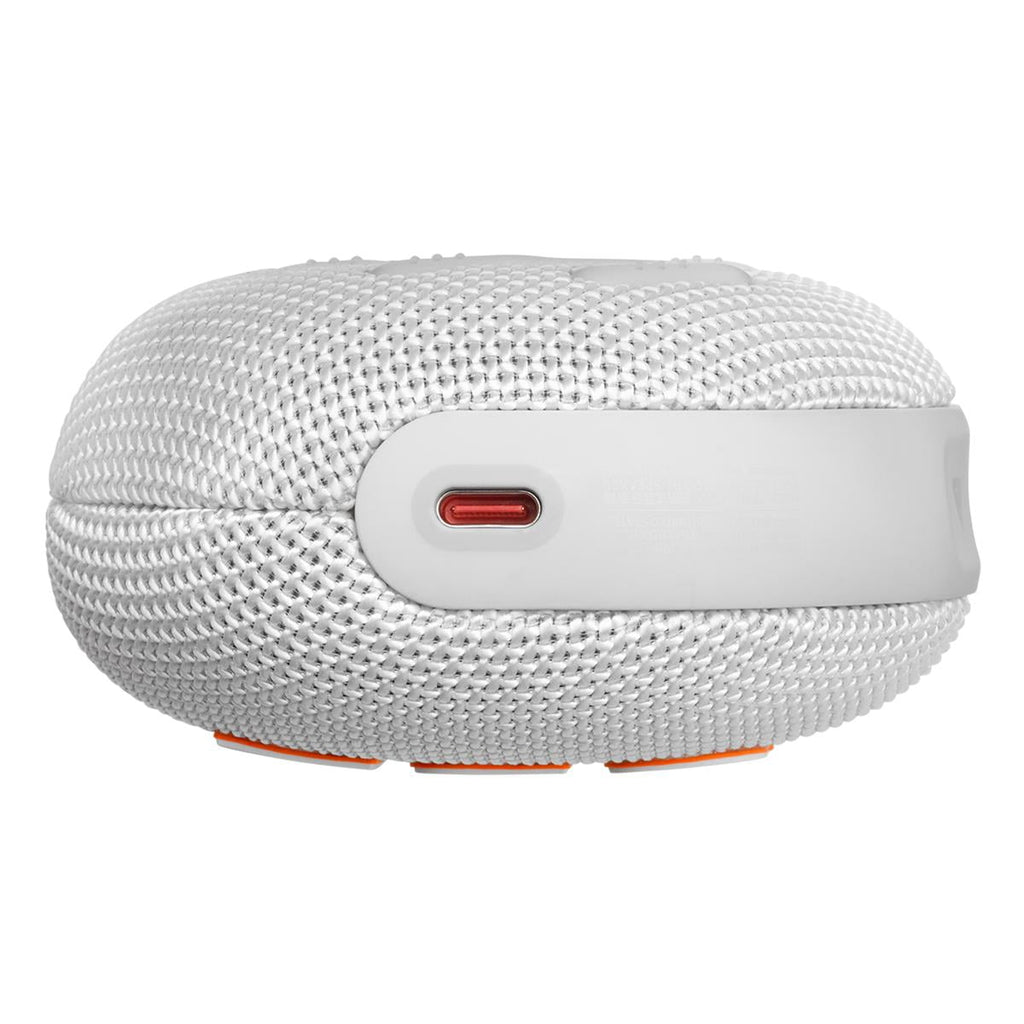 JBL Clip 5 Ultra Portable Bluetooth Speaker with gSport Silicone Sleeve (White)