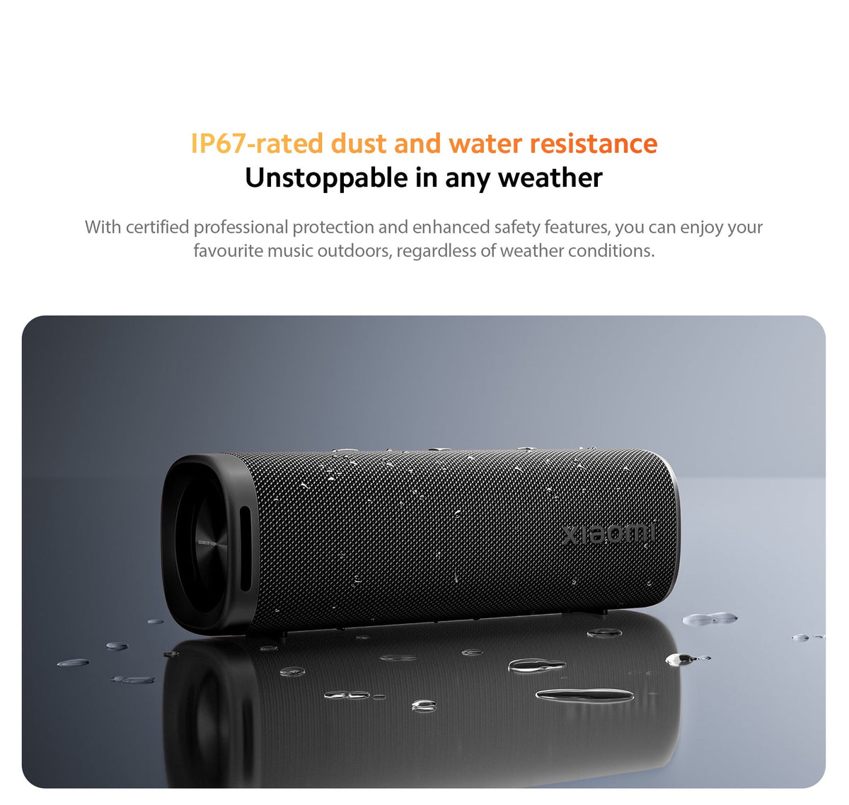 Xiaomi 30W Portable Bluetooth Speaker - IP67 Waterproof, 20H Playtime (Bluetooth 5.4)