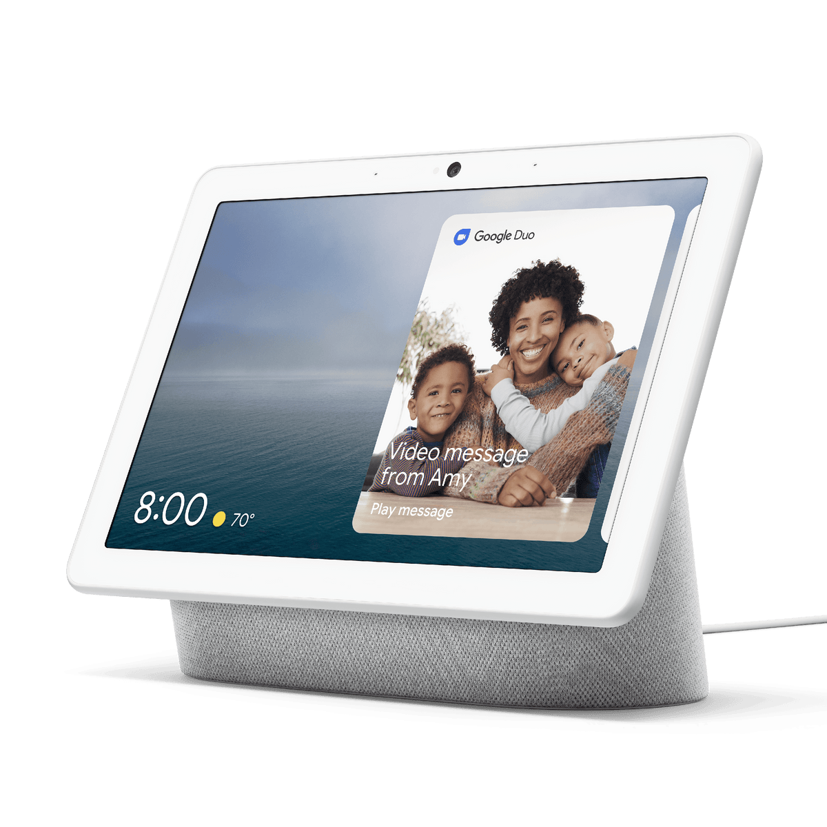 Google Nest Hub Max Smart Display with Google Assistant, Chalk