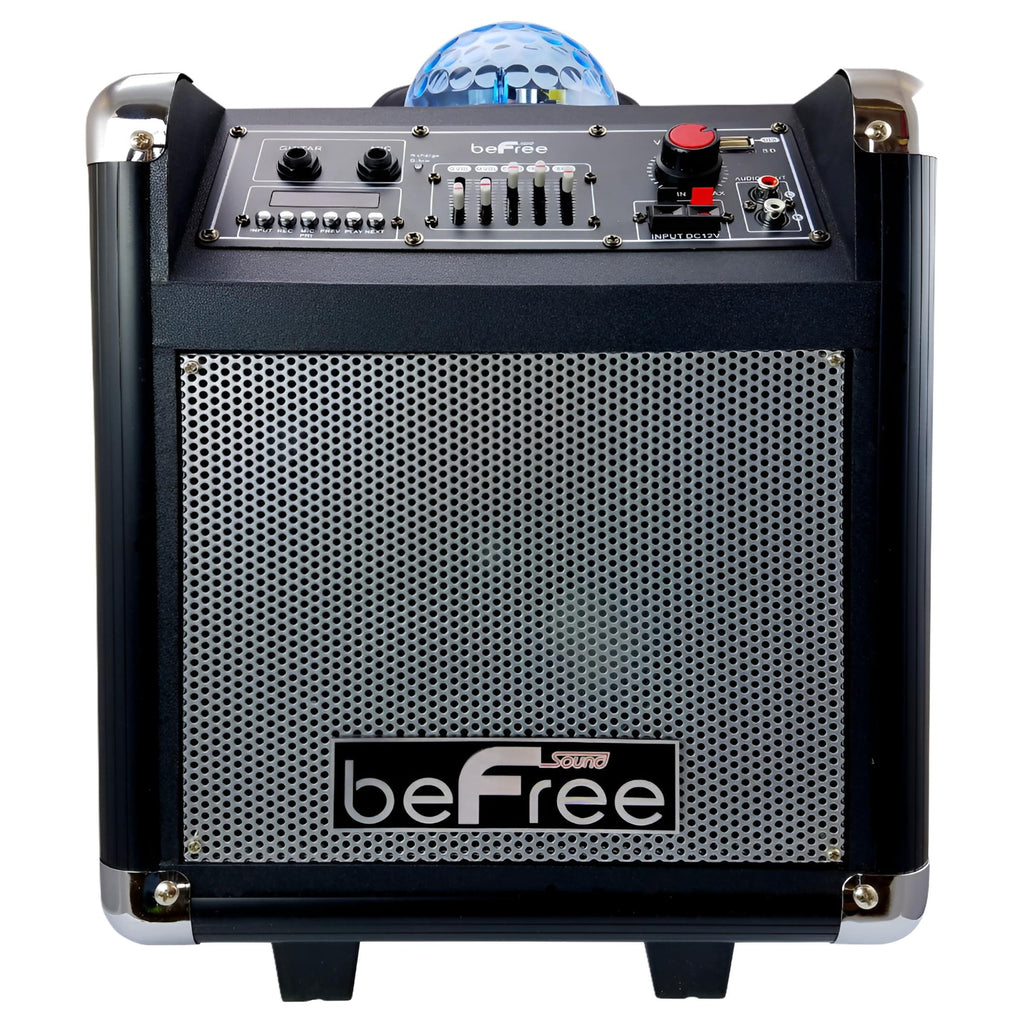beFree Sound Projection Party Light Dome 6.5 Inch Subwoofer Bluetooth Portable Party Speaker