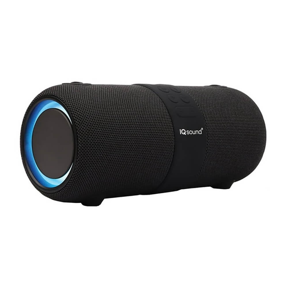 IQ Sound IQ-2323BT Dual 3-Inch 14-Watt Portable True Wireless Stereo Bluetooth Rechargeable Speaker with FM Radio, Microphone, and RGB Lights