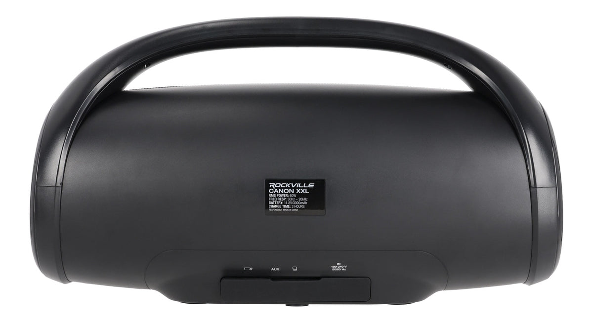 (2) Rockville CANON-XXL Portable Bluetooth Speakers w/Huge Bass+Wireless Linking