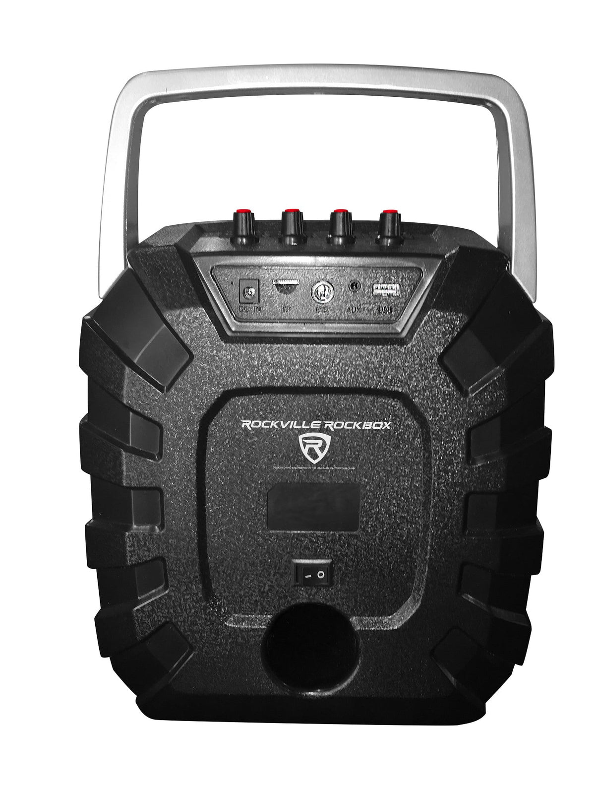 Rockville ROCKBOX 6.5-Inch 100W Portable Rechargeable Bluetooth Speaker, 6000mAh Battery, USB, SD, FM Radio and Mic Input