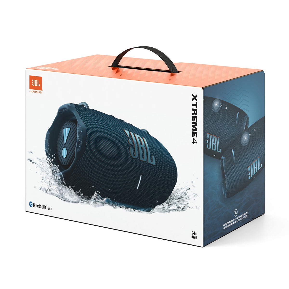 JBL Xtreme 4 Portable Waterproof Speaker with Bluetooth, 4 Speakers, Black