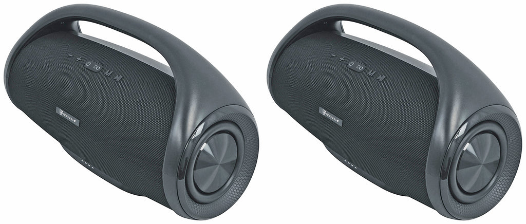 (2) Rockville CANON-XXL Portable Bluetooth Speakers w/Huge Bass+Wireless Linking