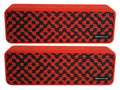 (2) Rockville Faze Red 50w Portable Bluetooth Speakers w/TWS Wireless Linking