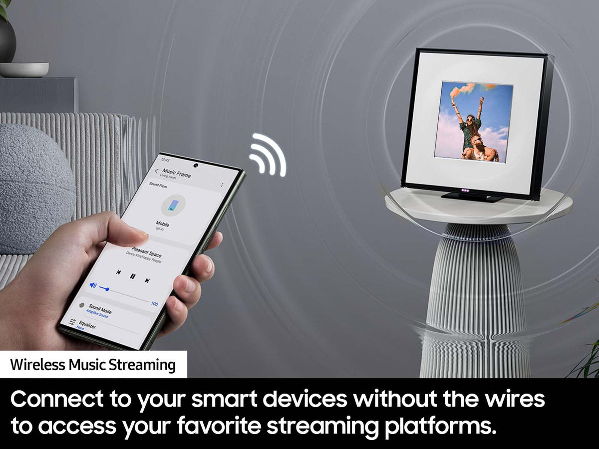 Samsung Music Frame Dolby ATMOS Smart Speaker - HW-LS60D/ZA, 6 Speakers, Black