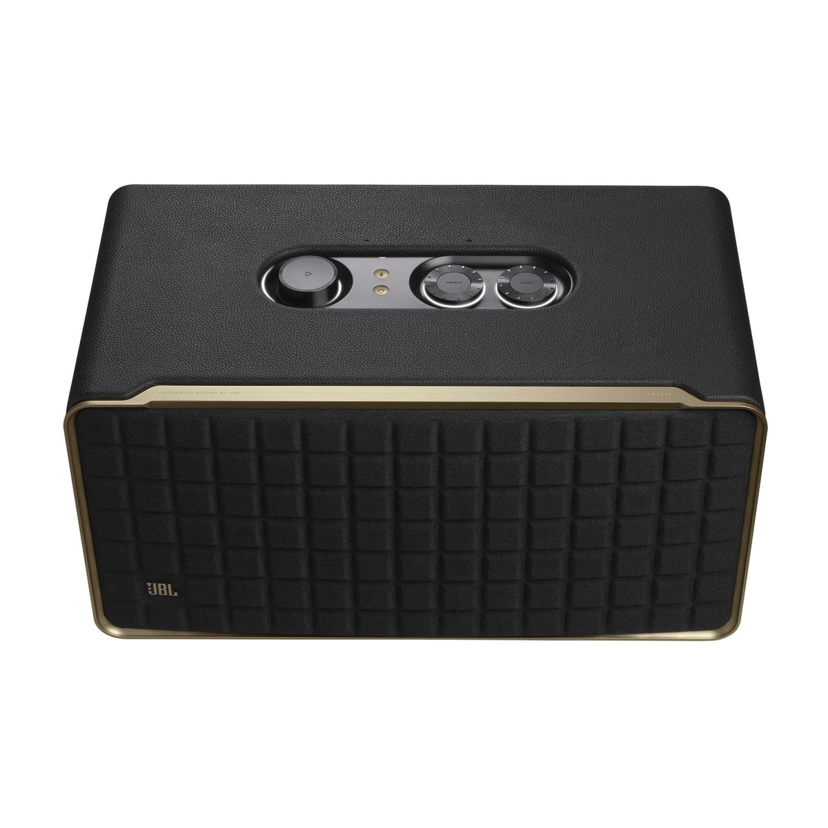 Restored JBL Authentics 500 - Hi-fidelity smart home speaker with Wi-Fi, Bluetooth and Voice Assistants with retro design - Black (Refurbished)