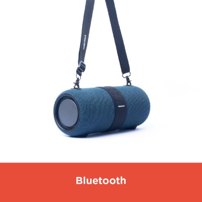 Radioshack Bluetooth Speaker RGB Light 14W IPX6 TWS Mic 3600MAH Blue with FM Radio