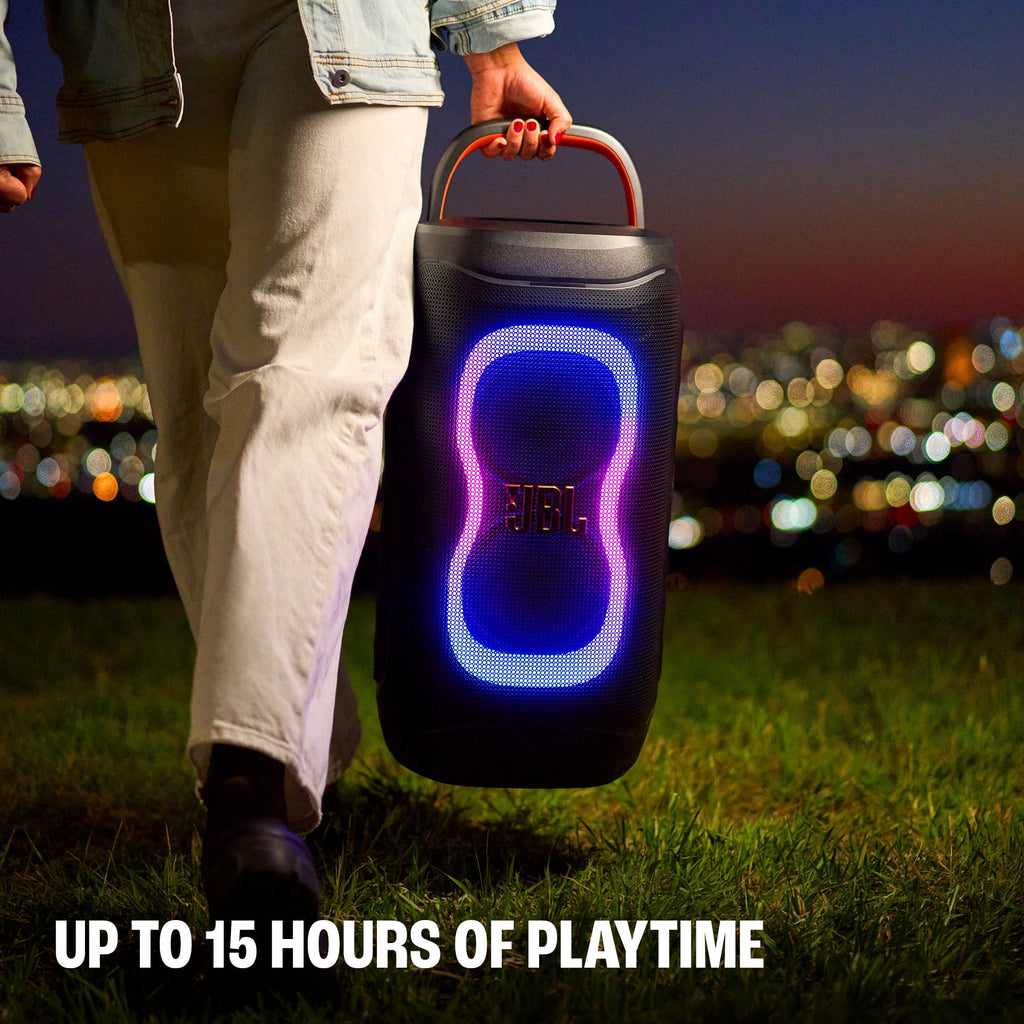 JBL PartyBox 130 - Portable party speaker with JBL legendary sound, a dynamic lightshow and a foldable ergonomic handle - Black