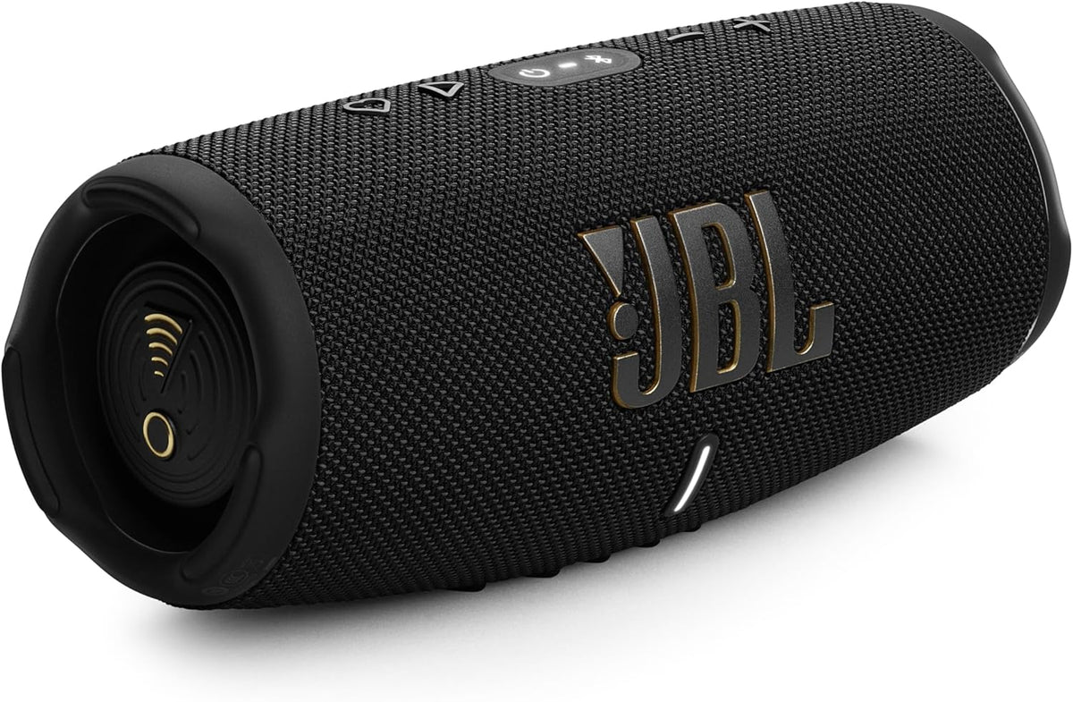 JBL Charge 5 - Wi-Fi Portable Waterproof (IP67) Bluetooth Speaker with Powerbank USB Charge Out, 20 Hours Playtime, Partyboost, Including Winguard Protective Travel Case