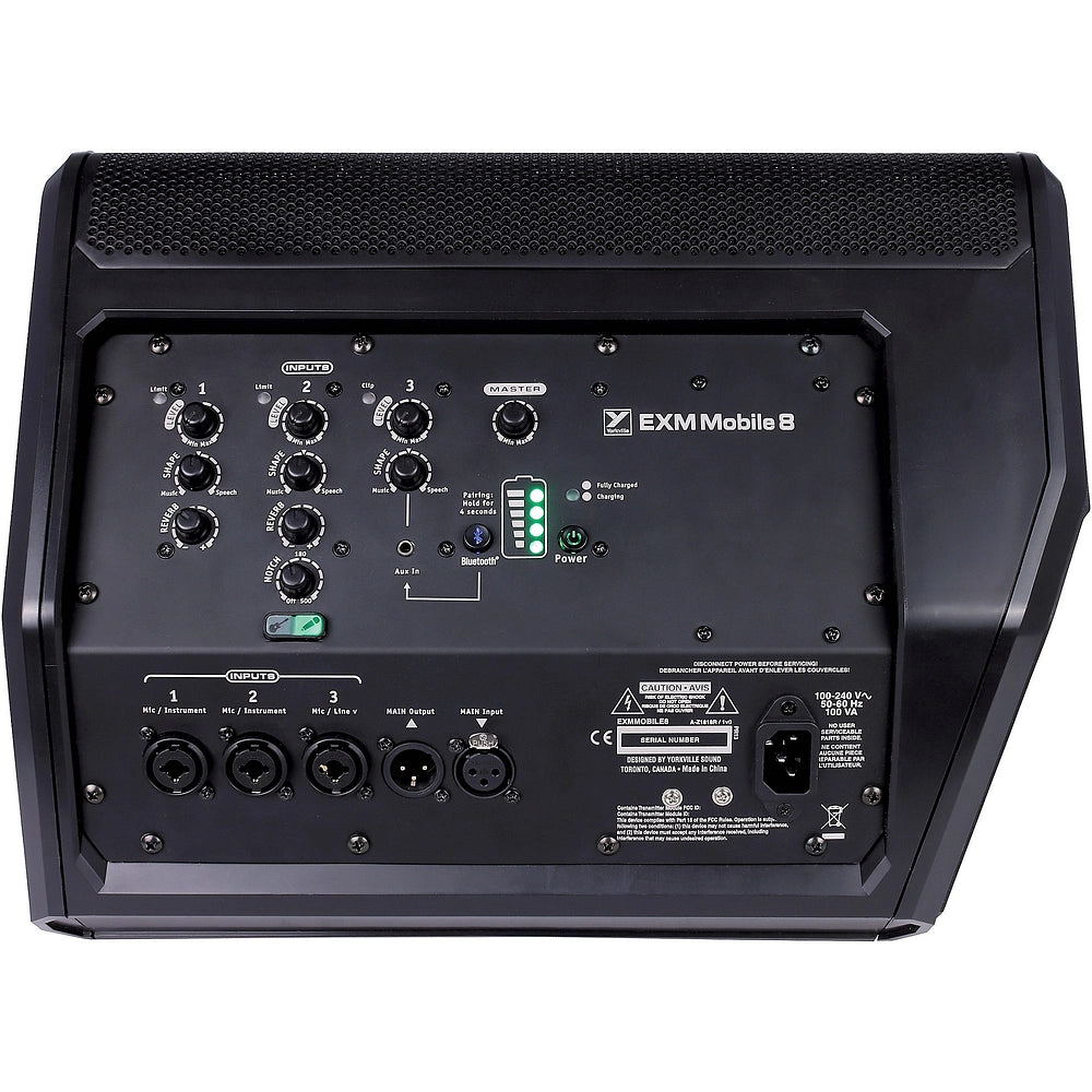 EXM Mobile8 8" 200W Battery-Powered PA Speaker -