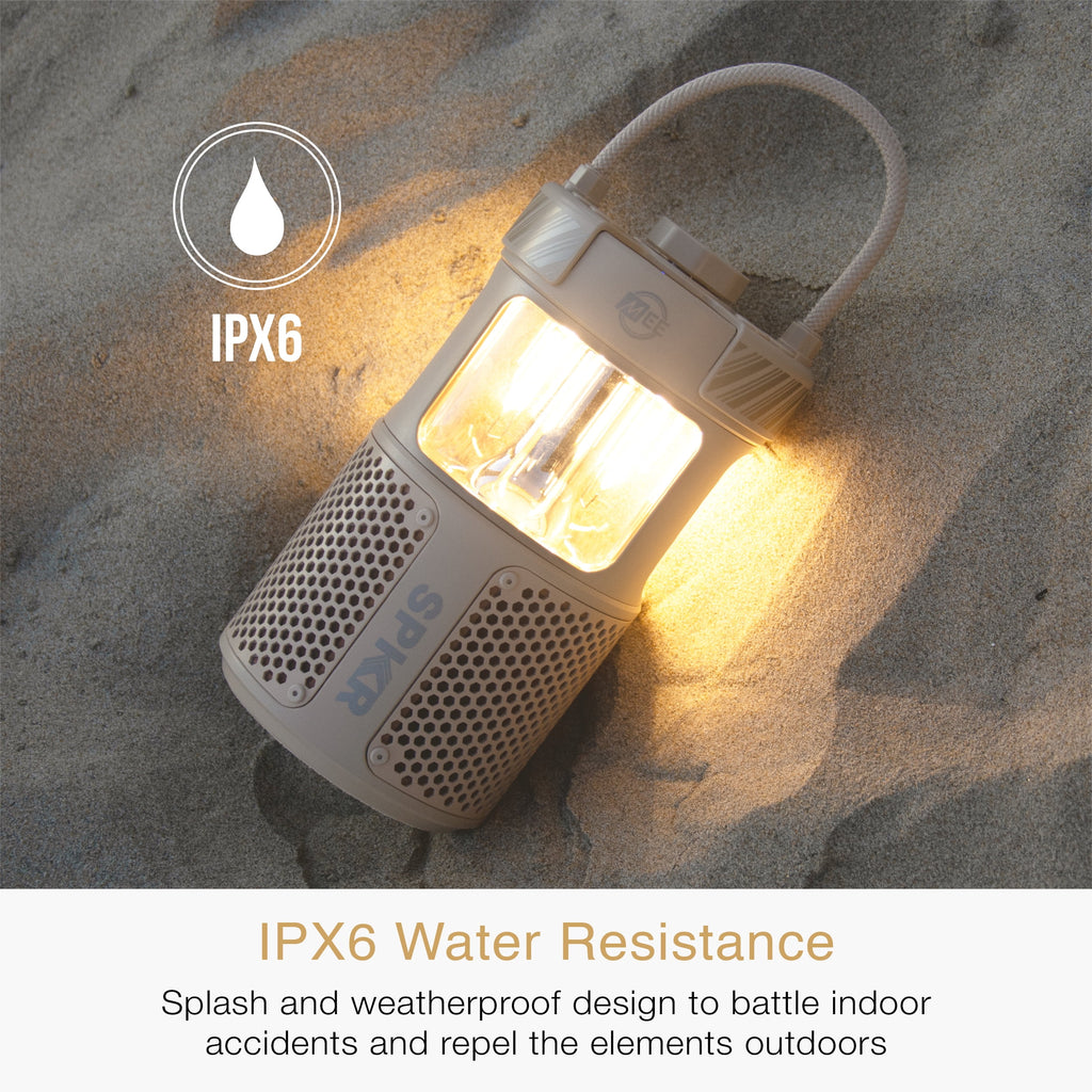 MEE audio lightSPKR Bluetooth Wireless Speaker + Camping Lantern IPX6 Water Resistant (Forest Green)