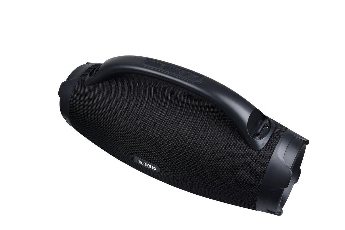Memorex MX-H3(K) Bluetooth Speaker | 80W Powerful Sound | IP67 Waterproof & Dustproof | TWS Dual Pairing | Super Bass Mode | LED Rhythm Light Show | 8000mAh Battery | Hands-Free Calls (Black)