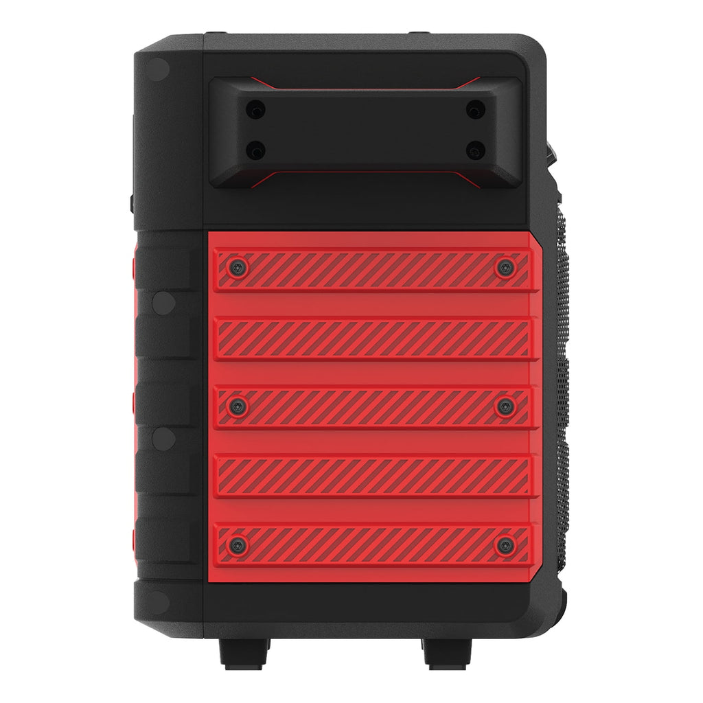 ION 22-Watt-RMS Tailgater Classic Portable Bluetooth Rechargeable Speaker with Link 2, FM, Light, IPX5, up to 15 Hours Play Time , Black/Red