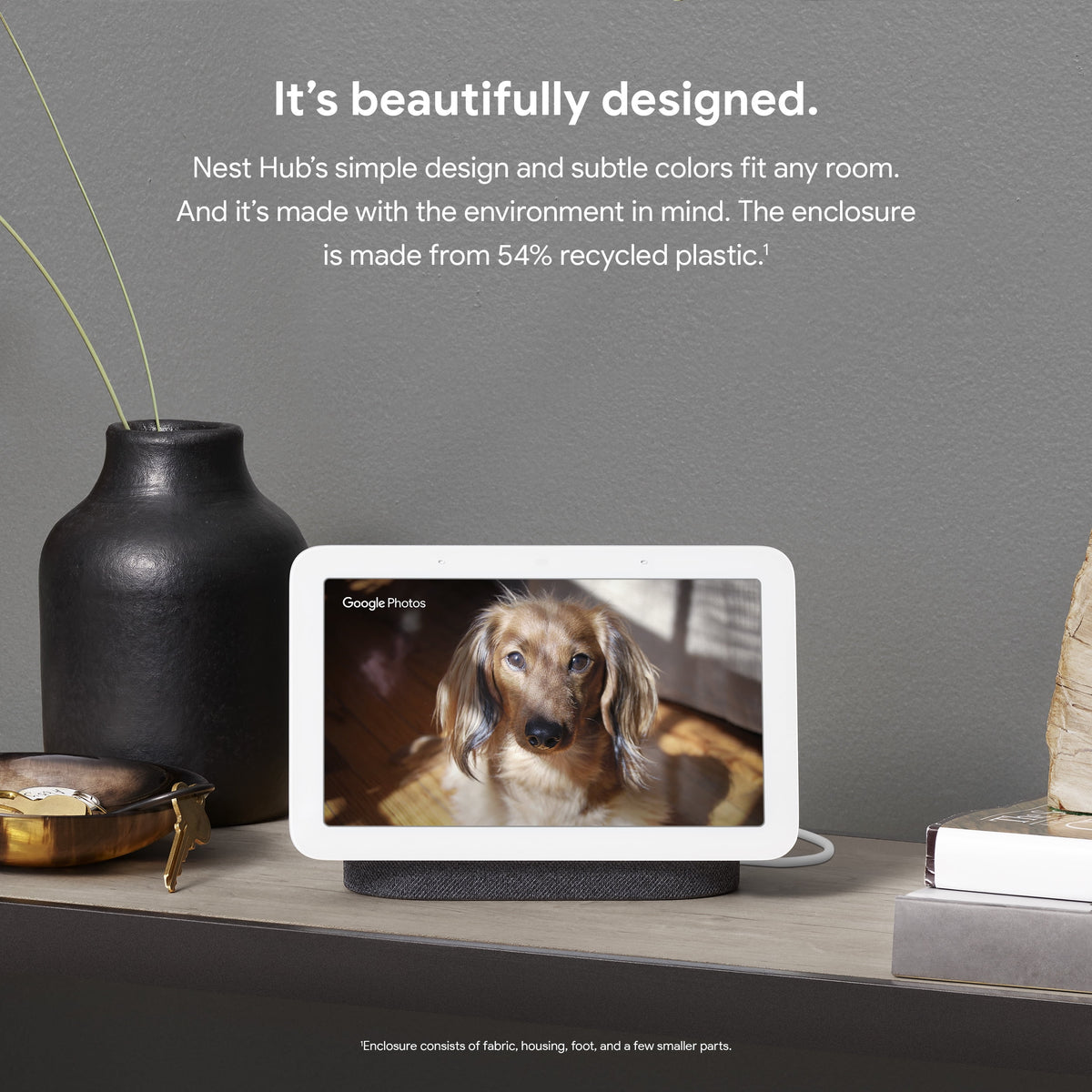 Google Nest Hub 2nd Gen - Smart Home Display with Google Assistant - Sand