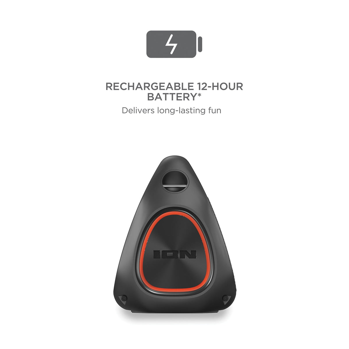ION Uber Boom Ultra Portable Bluetooth Boom Box with Speakerphone, Lights, and Stereo-Link