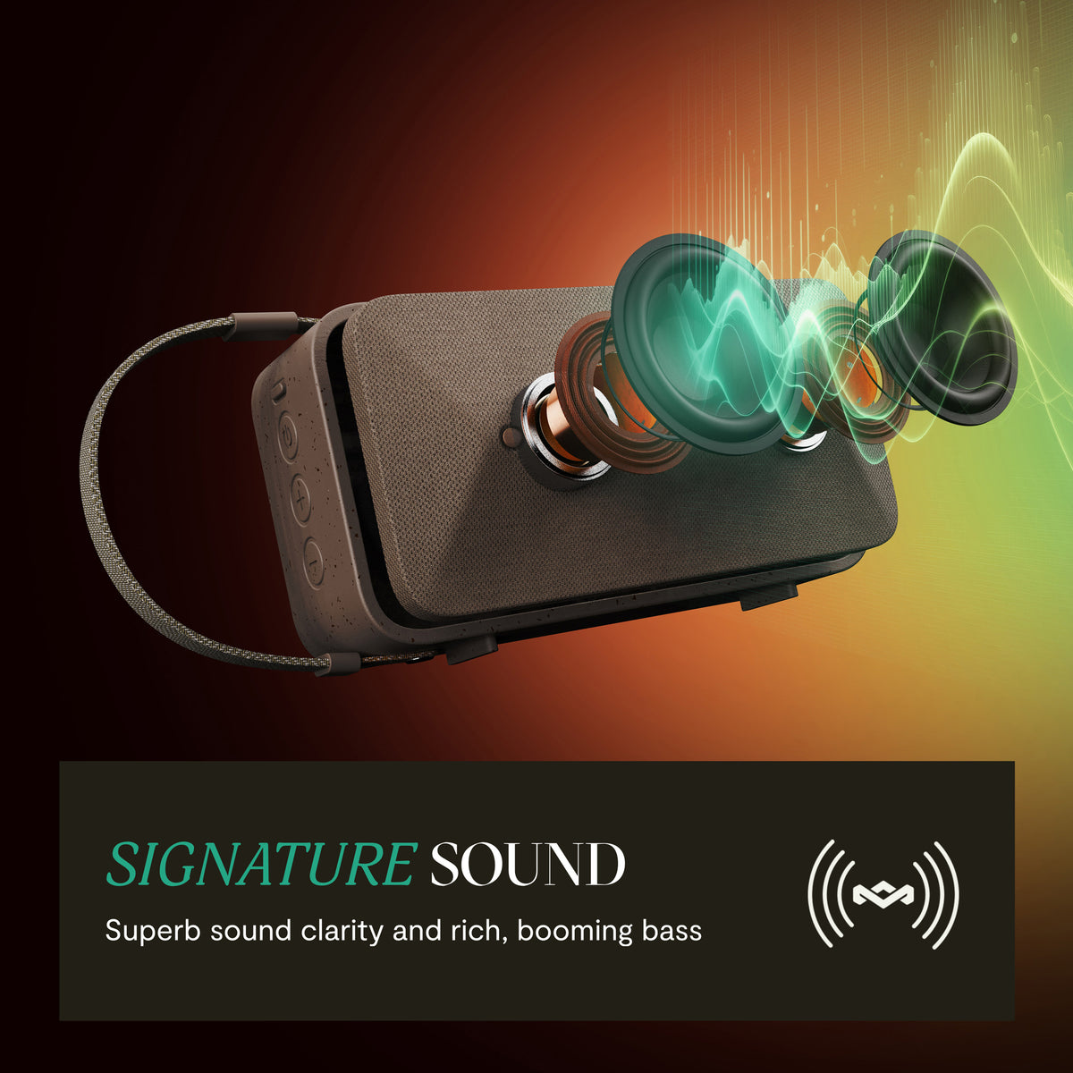 House of Marley Rise Up Solar Bluetooth® Speaker - Blue
