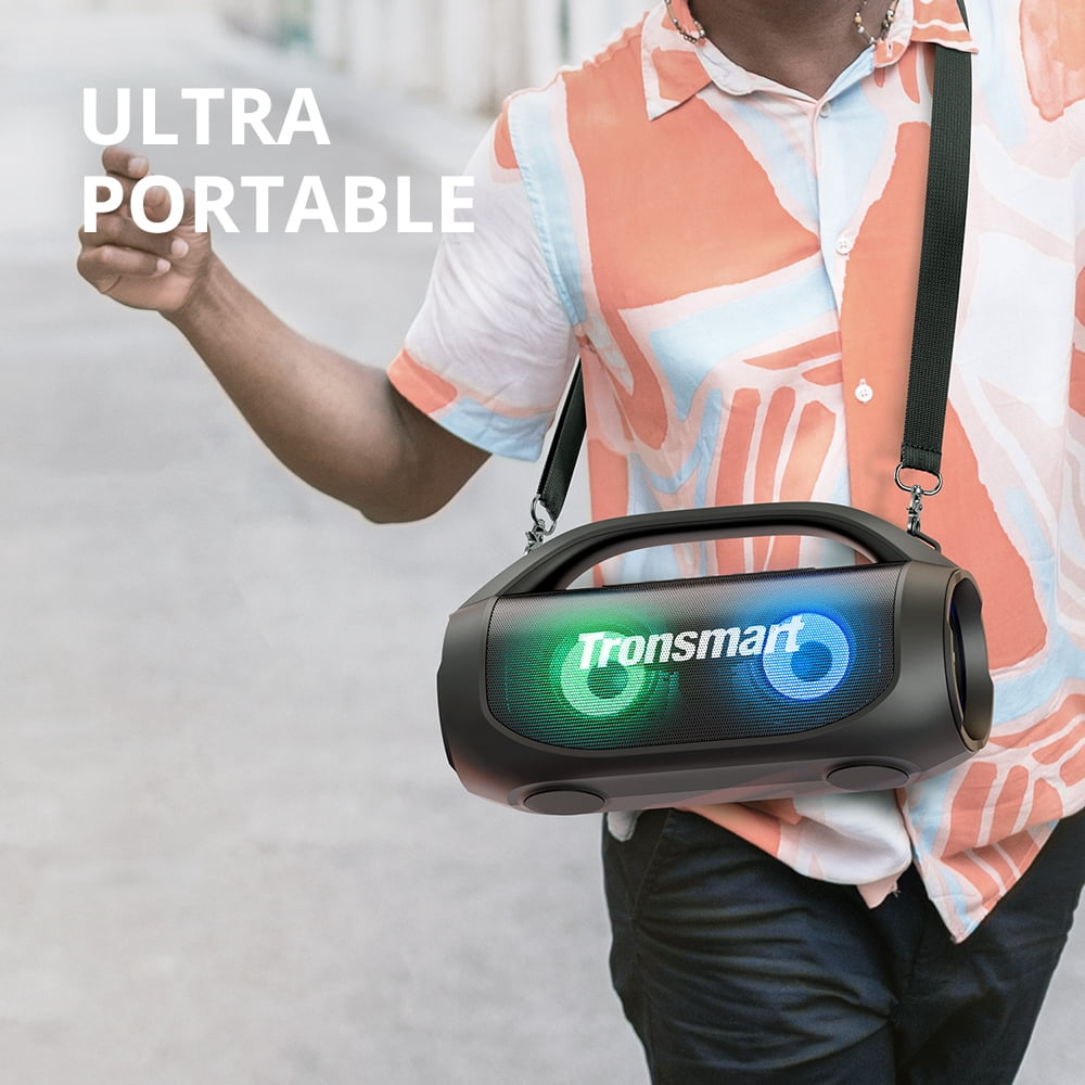 Tronsmart Bang SE Portable Speaker Waterproof, 40W Stereo Deep Bass, Colorful LED, IPX6, 24H Playtime, Lightweight Portable Design, Wireless Bluetooth Speaker for Party/Outdoor/Travel