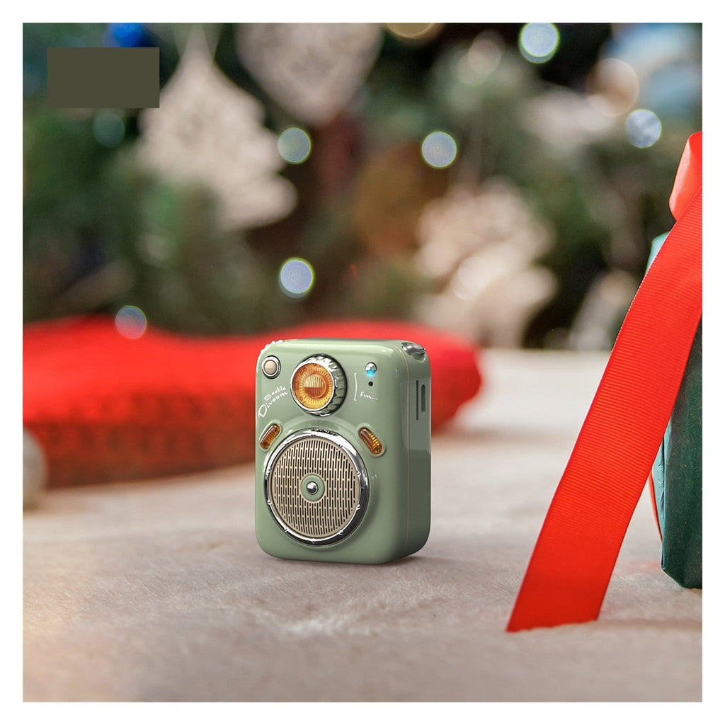Mini Bluetooth Speaker With FM Radio,Cute Portable Outdoor Wireless Speaker ,Long Battery Life Support TF Card ,Bike Audio