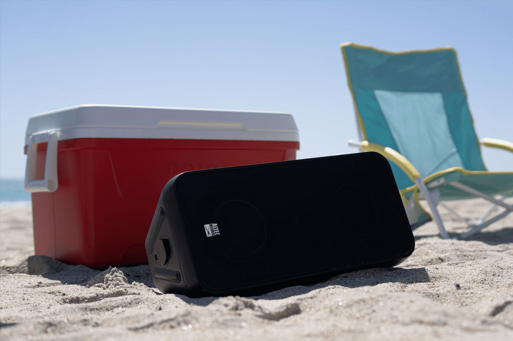 Shockwave 200 Wireless Portable Party Speaker, Multi LED Modes, 12 Hours Rechargeable Battery, Black