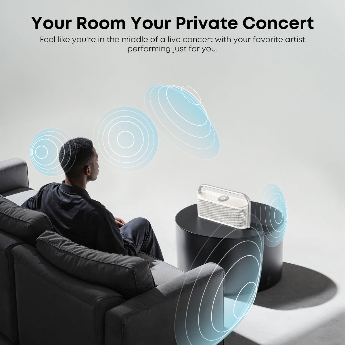 Soundcore by Anker Motion X600, Portable Bluetooth Speaker with Wireless Hi-Res Spatial Audio, 50W Sound, IPX7 Waterproof, 12H Playtime, Pro EQ, Built-In Handle, AUX-In