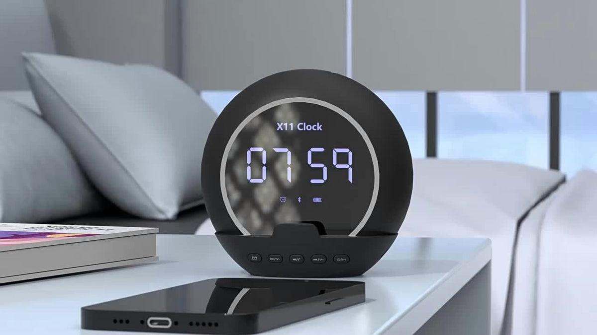 Multifunctional Smart Speaker, HD Display, Clear Sound, Long Battery Life, Compact Portable Durable, for Home Office Desktop, Christmas Gift