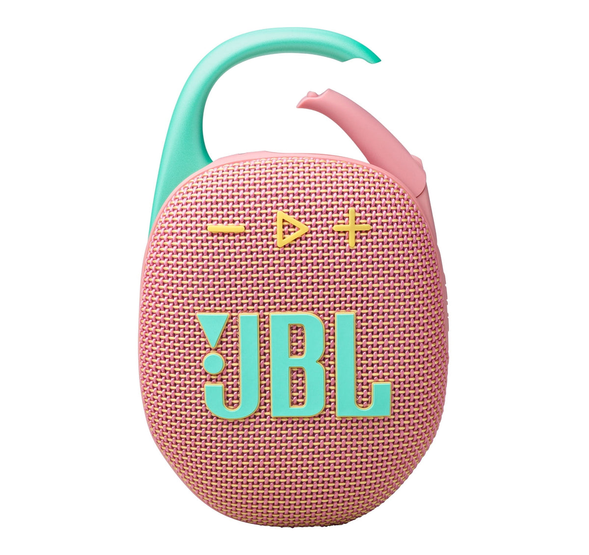 JBL Clip 5 Bluetooth Speaker and divvi! Protective Case Bundle - Pink