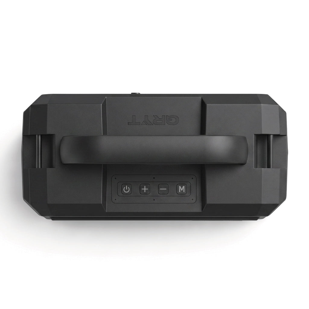 GRYT Bedrock Ultra-Rugged Portable Waterproof Bluetooth Speaker, Black